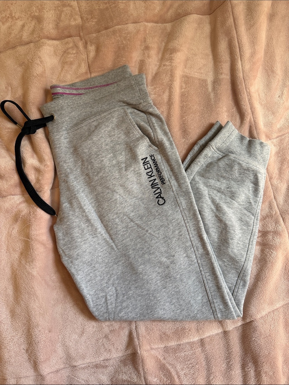 Calvin Klein Performance Light Gray Jogger Sweatpants